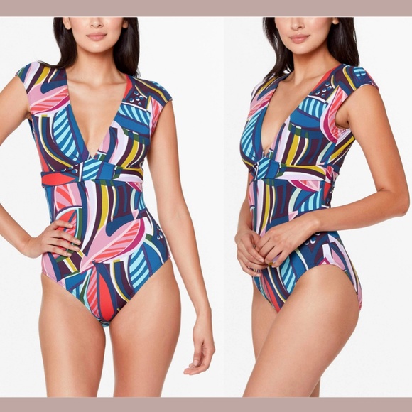 NWT‎ Bleu Rod Beattie [ 6 ] Absolutely Fabulous One Piece Swimsuit - Picture 3 of 12